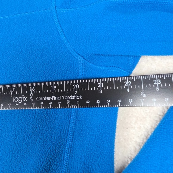 Patagonia Sweater Mens M Reg Blue Fleece Quarter Zip Pullover Hiking Comfort - Picture 7 of 9